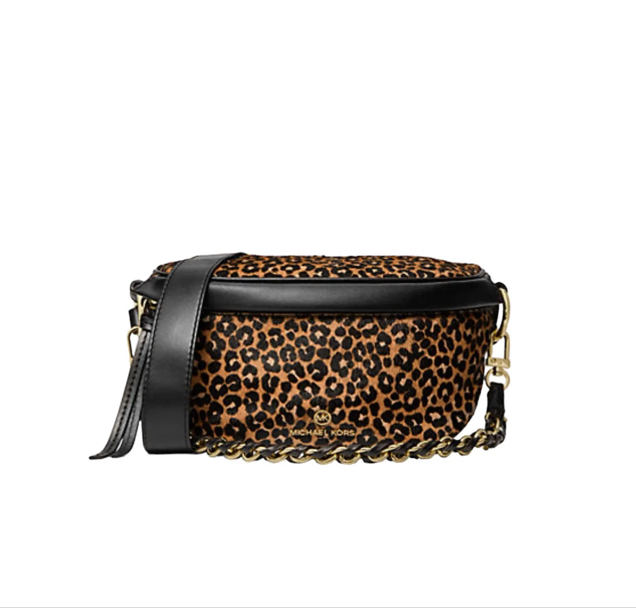 MICHAEL KORS Slater Extra-Small Leopard Print Calf Hair Sling Pack