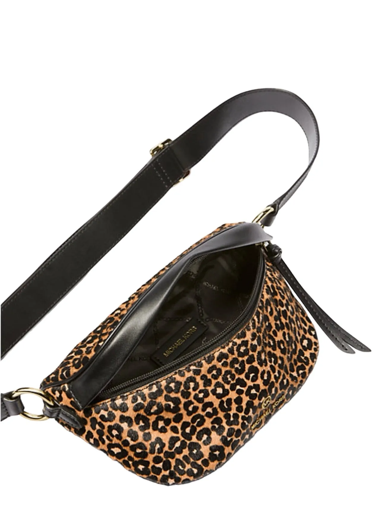 MICHAEL KORS Slater Extra-Small Leopard Print Calf Hair Sling Pack