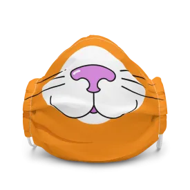 Orange Kitty Face Mask