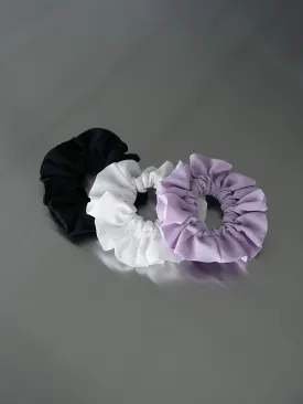 PEARL SHELL SILK SCRUNCHIE (3 COLORS, SMALL)