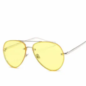 PINK CLEAR TONE AVIATOR  YELLOW BLUE