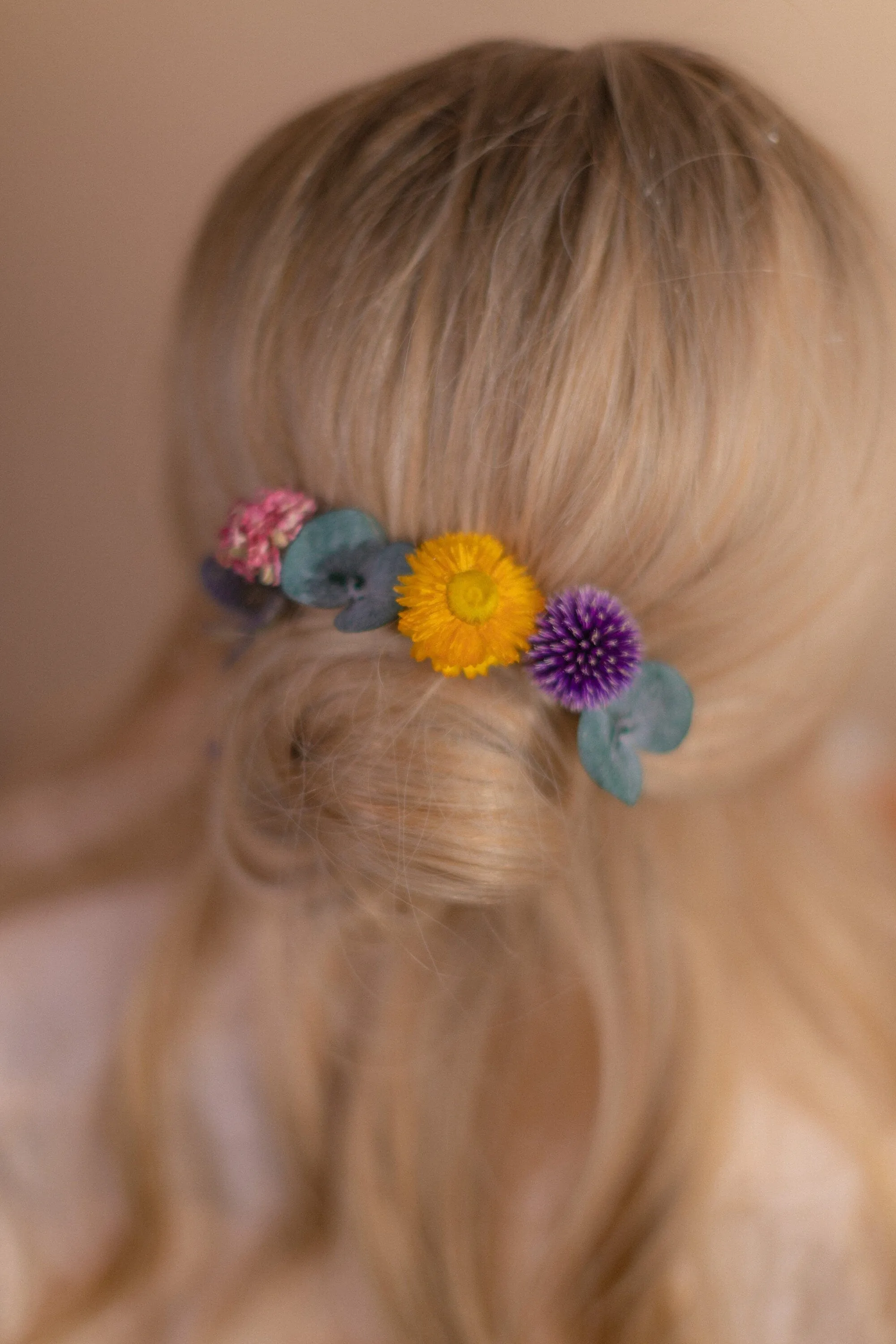 Rainbow Flower Hair Pins Set, Boho Hair Pins, Wedding Hair Pins, Flower Pin Set