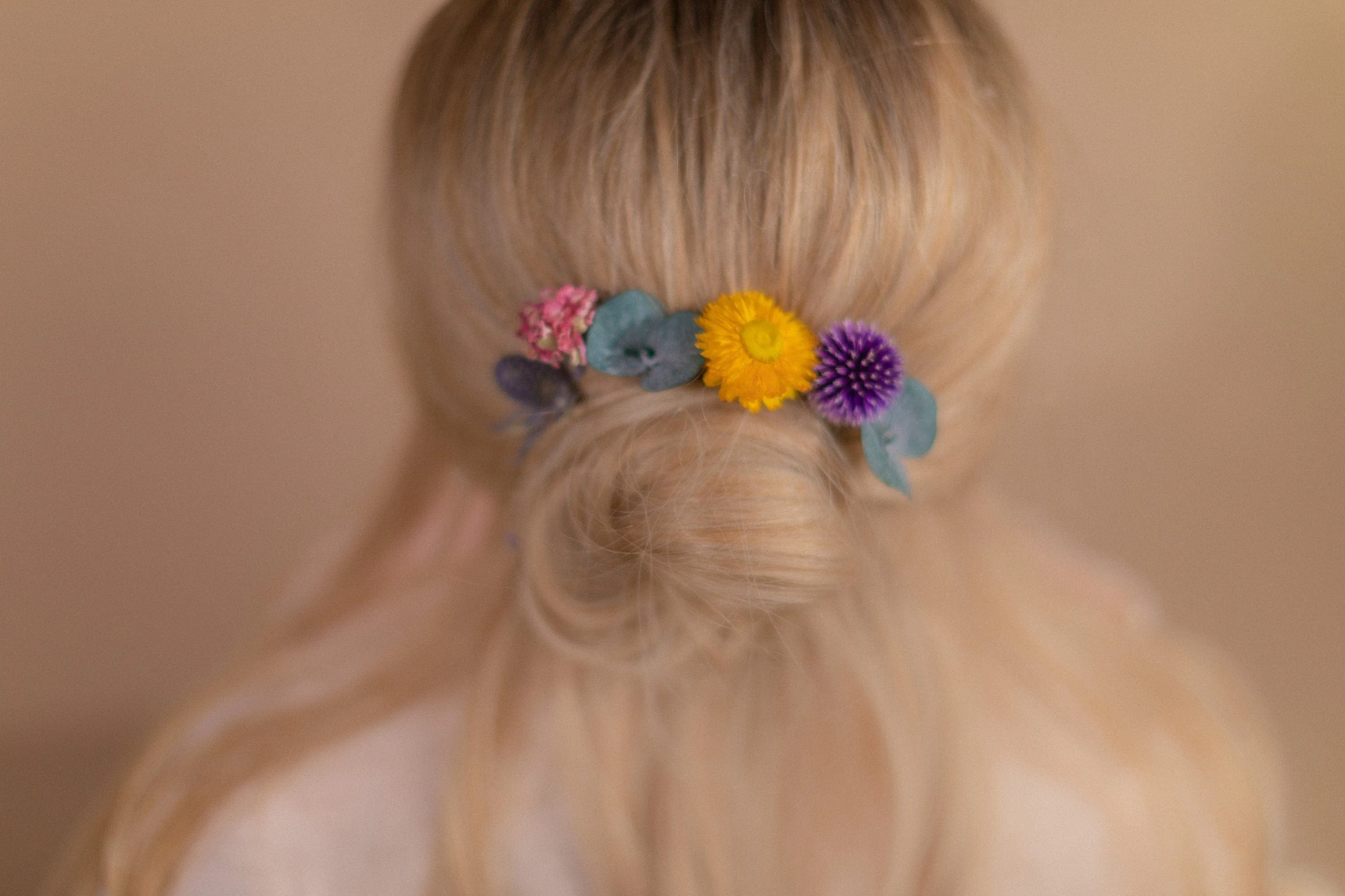 Rainbow Flower Hair Pins Set, Boho Hair Pins, Wedding Hair Pins, Flower Pin Set