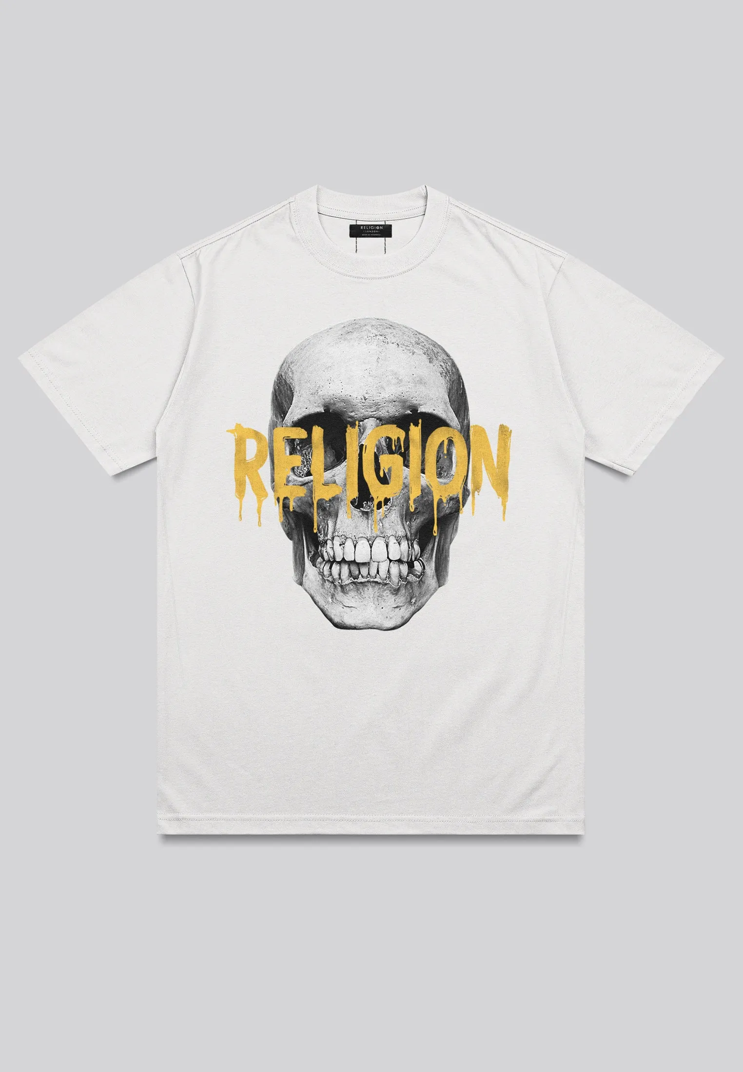 RELIGION SKULL T-SHIRT WHITE