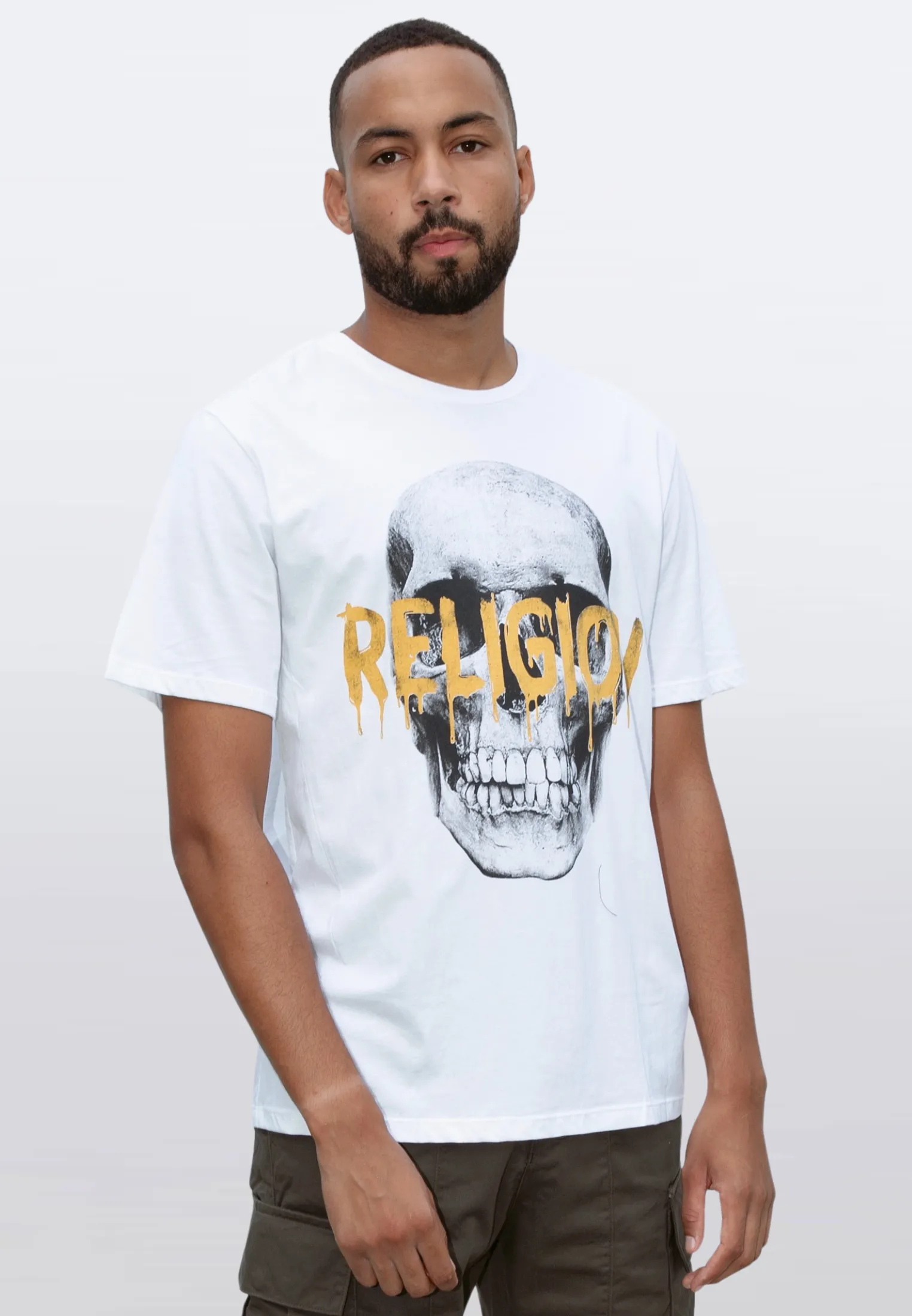 RELIGION SKULL T-SHIRT WHITE