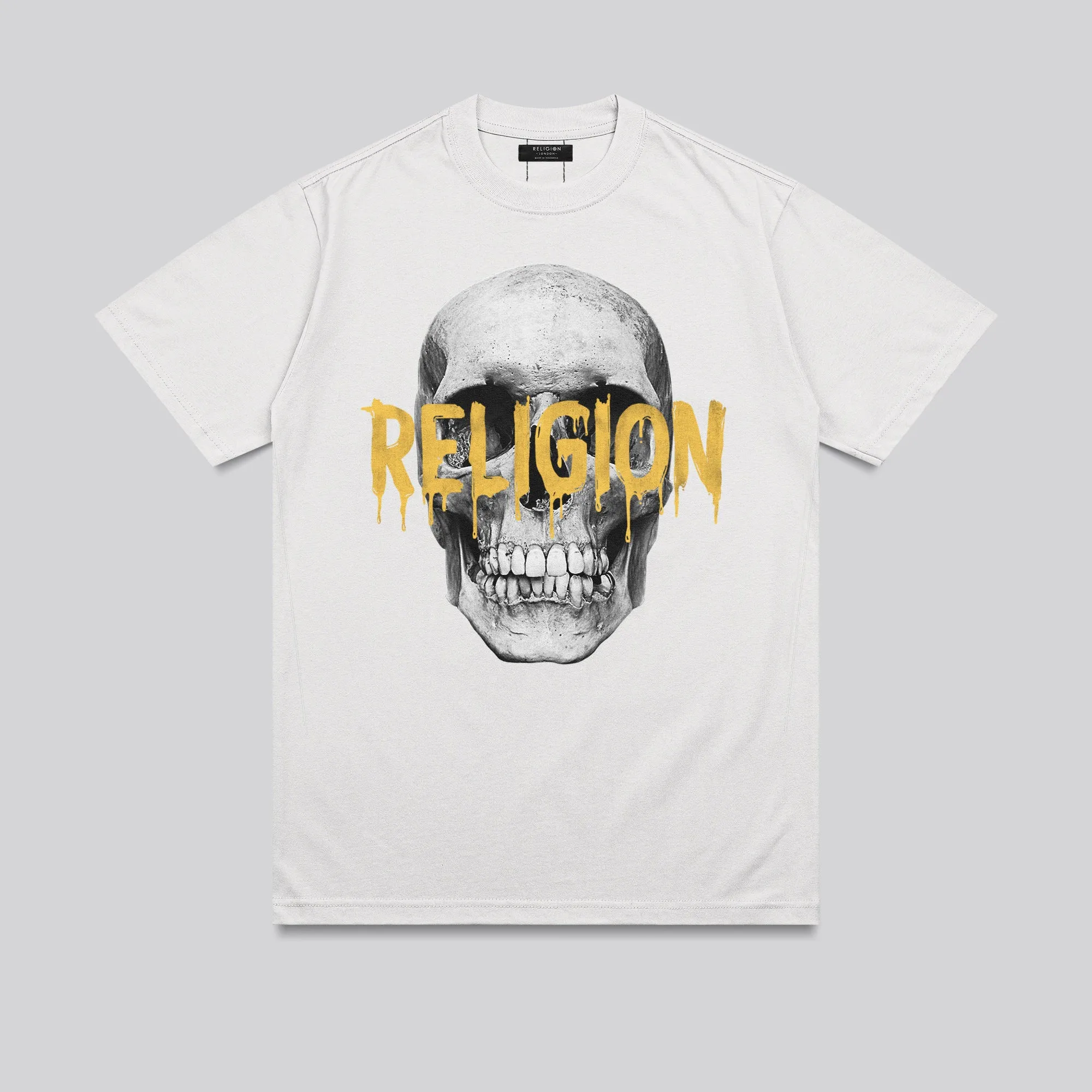 RELIGION SKULL T-SHIRT WHITE