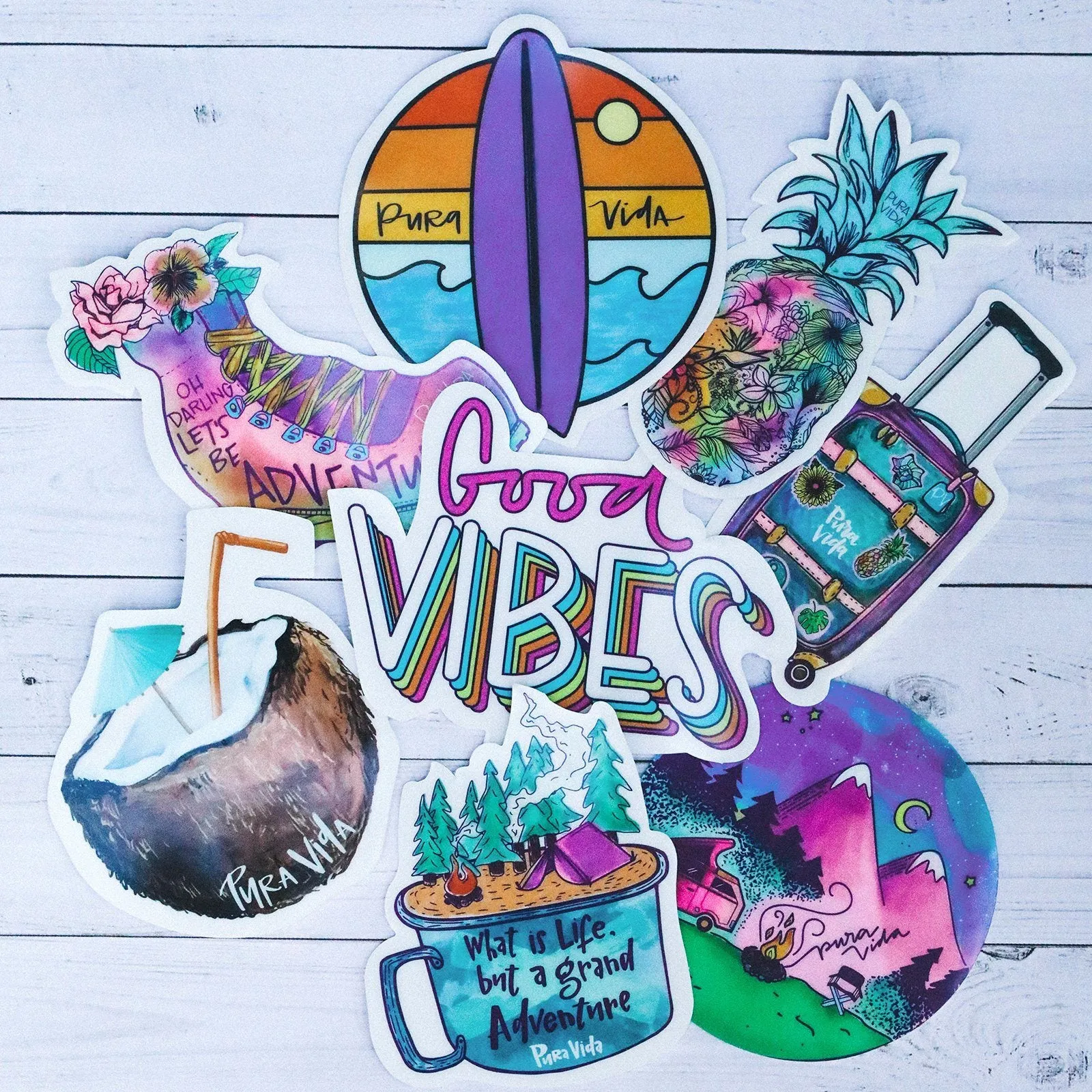 Script Good Vibes Sticker