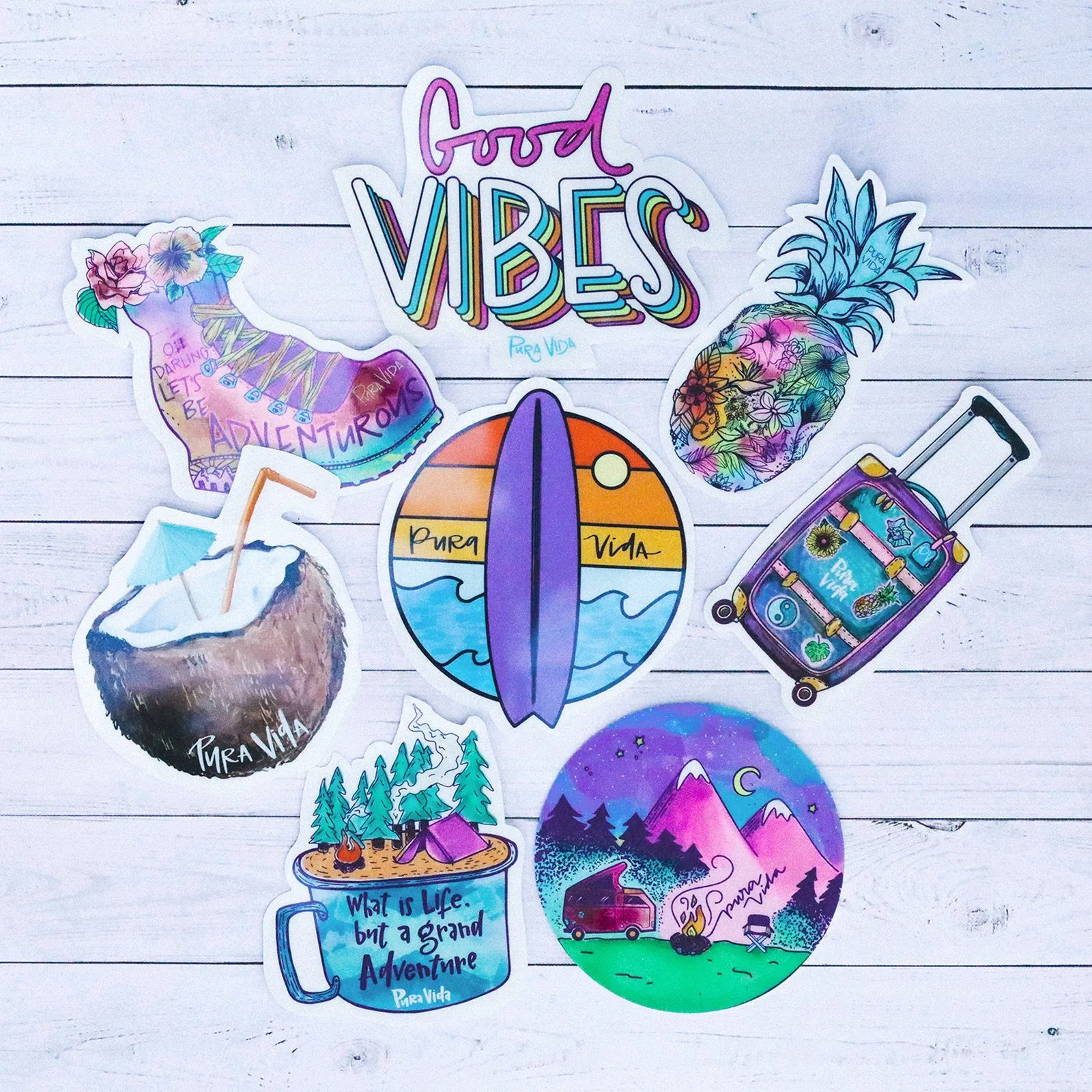 Script Good Vibes Sticker