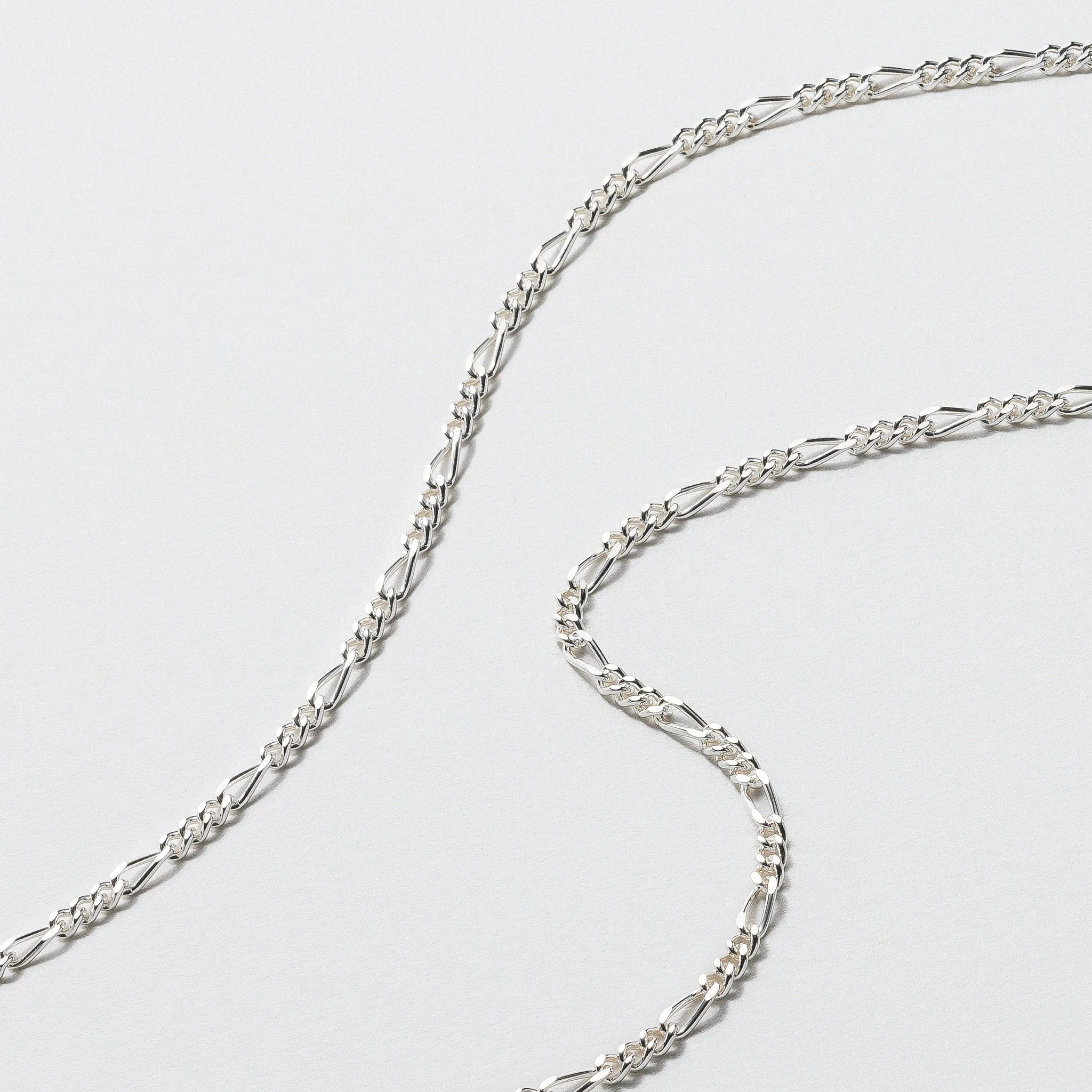 Sterling Silver Figaro Chain - Polished 3.5mm