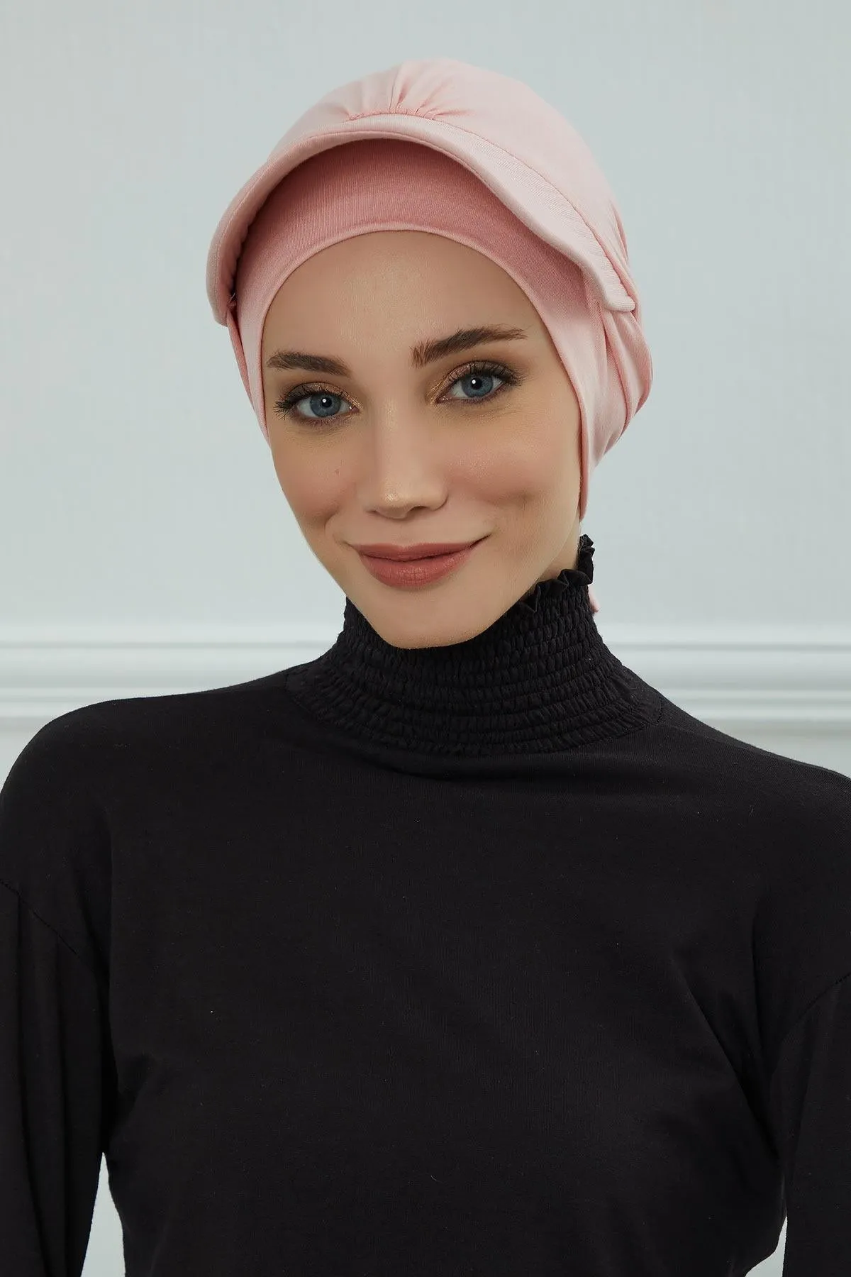 Stylish Visor Cap Instant Turban Hijab for Women, Trendy Visor Cap for Hair Loss Patients, Chemo Visor Cap, Visor Full Head Covering,B-66