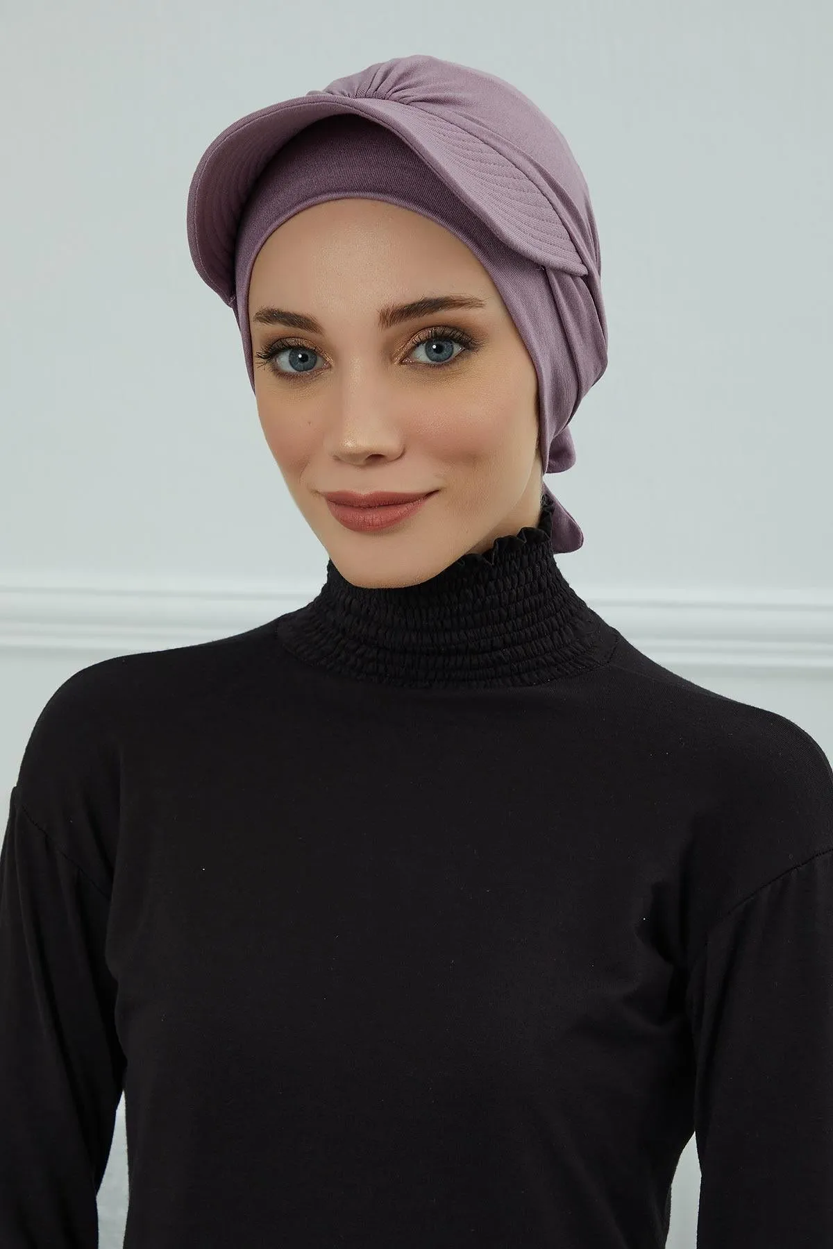 Stylish Visor Cap Instant Turban Hijab for Women, Trendy Visor Cap for Hair Loss Patients, Chemo Visor Cap, Visor Full Head Covering,B-66