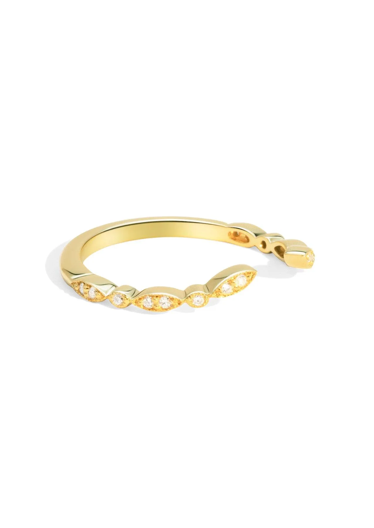 The Garland Yellow Gold Diamond Band