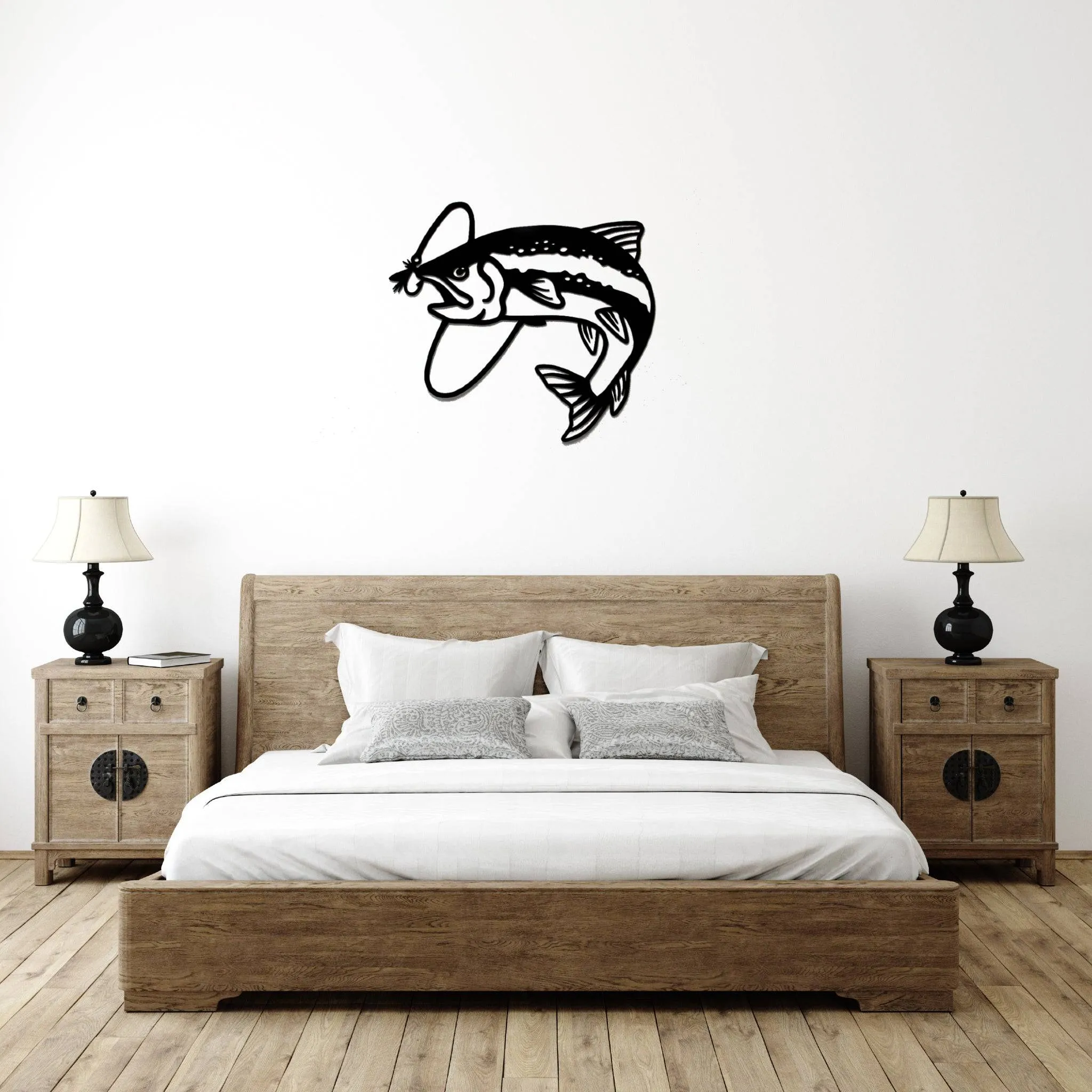 Trout Fly Fish Design - Metal Wall Art