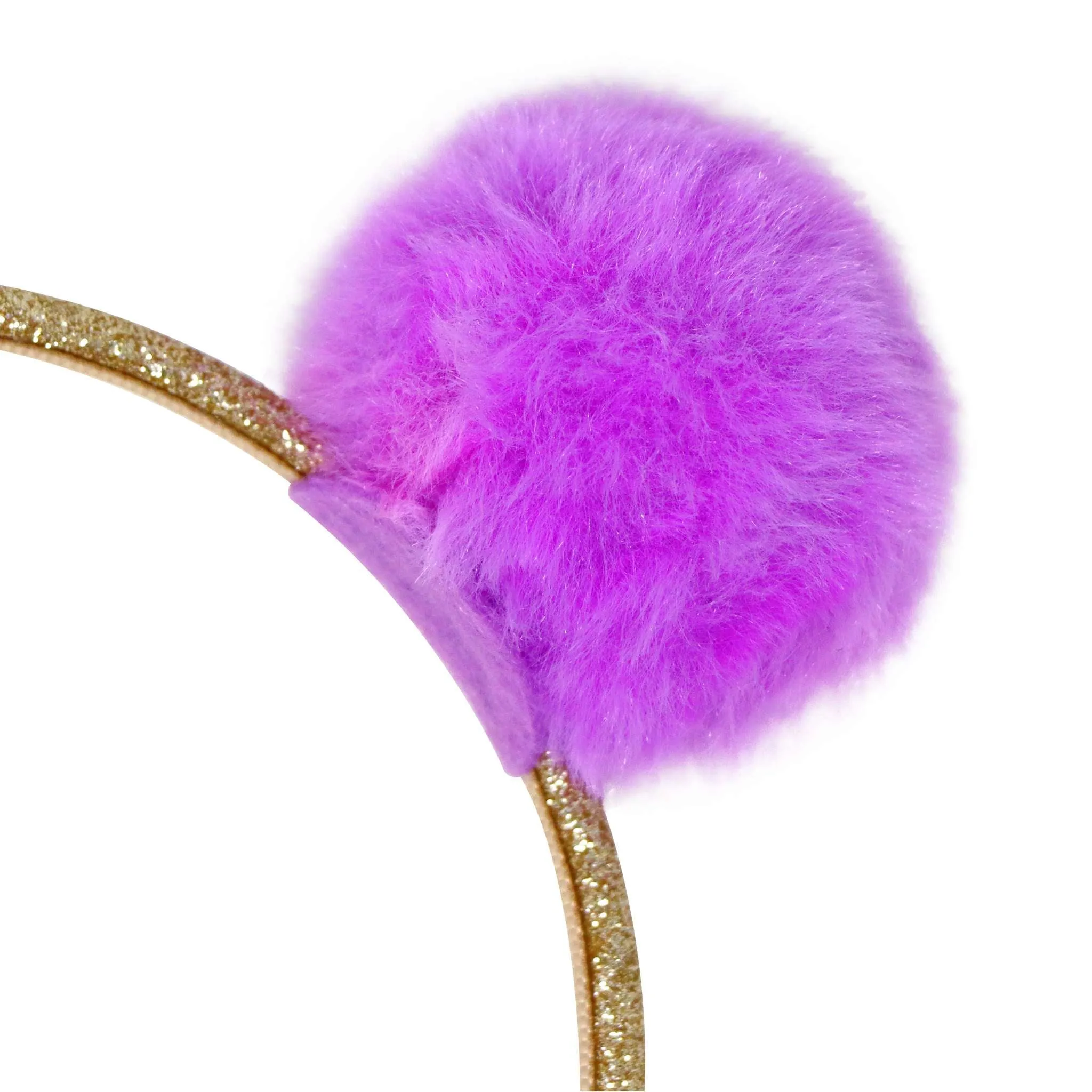 Twin Fluffy Pom Pom Headband