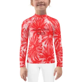 UPF 50 RASHGUARD WILDFLOWER "ROSE"