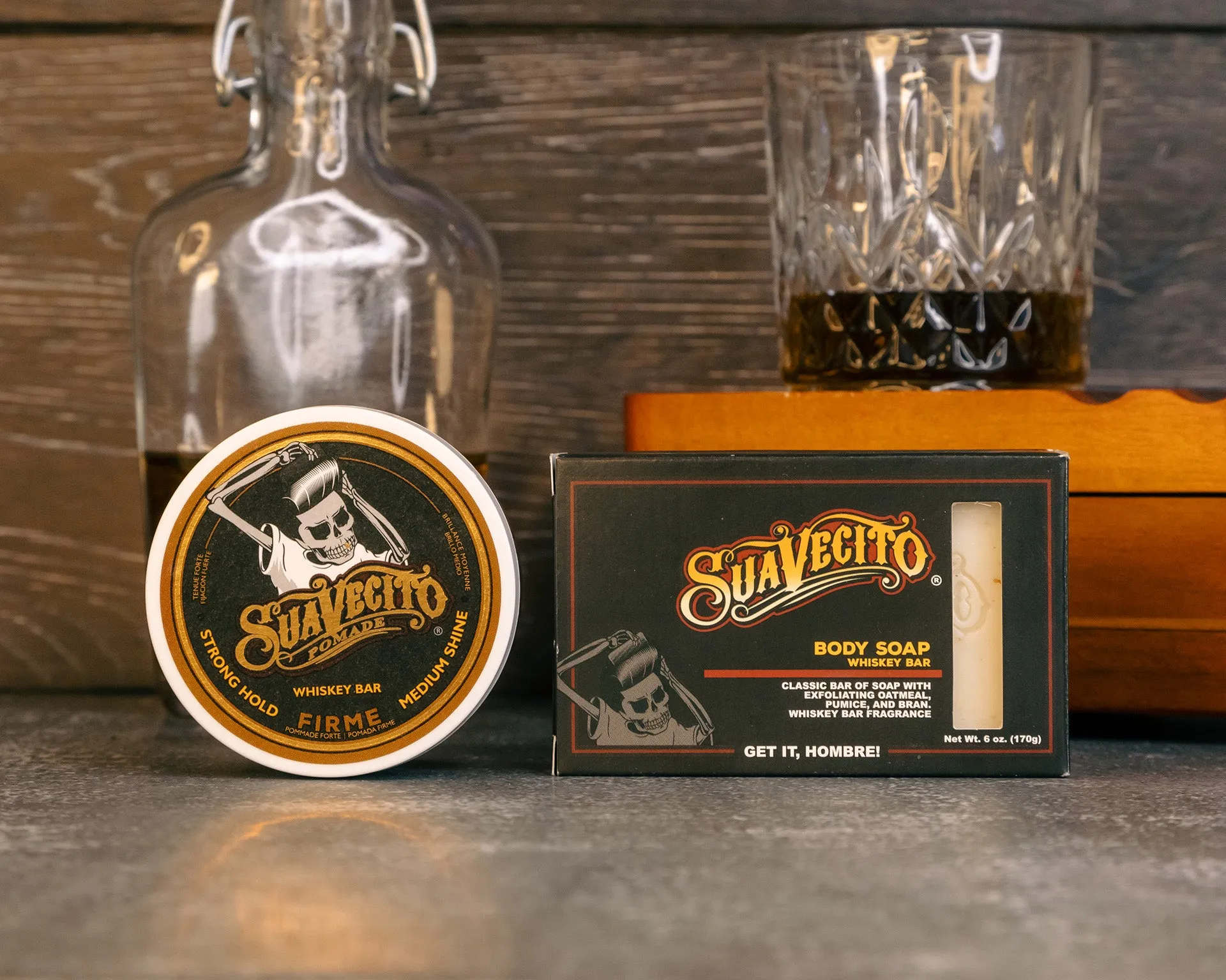 Whiskey Bar Pomade & Body Soap