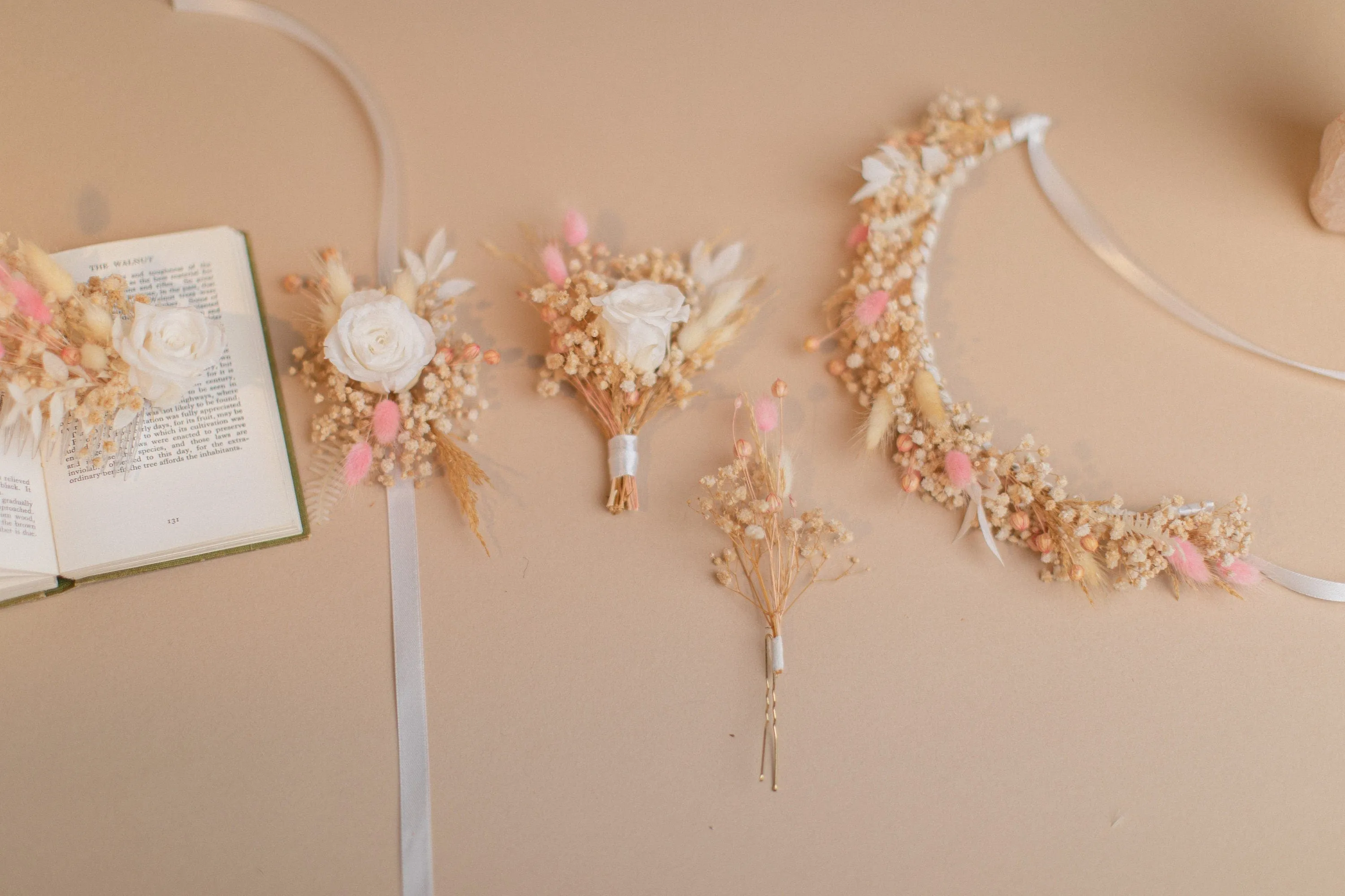 Wildflower Pastel Bridal Comb / Wedding Hair Accessory