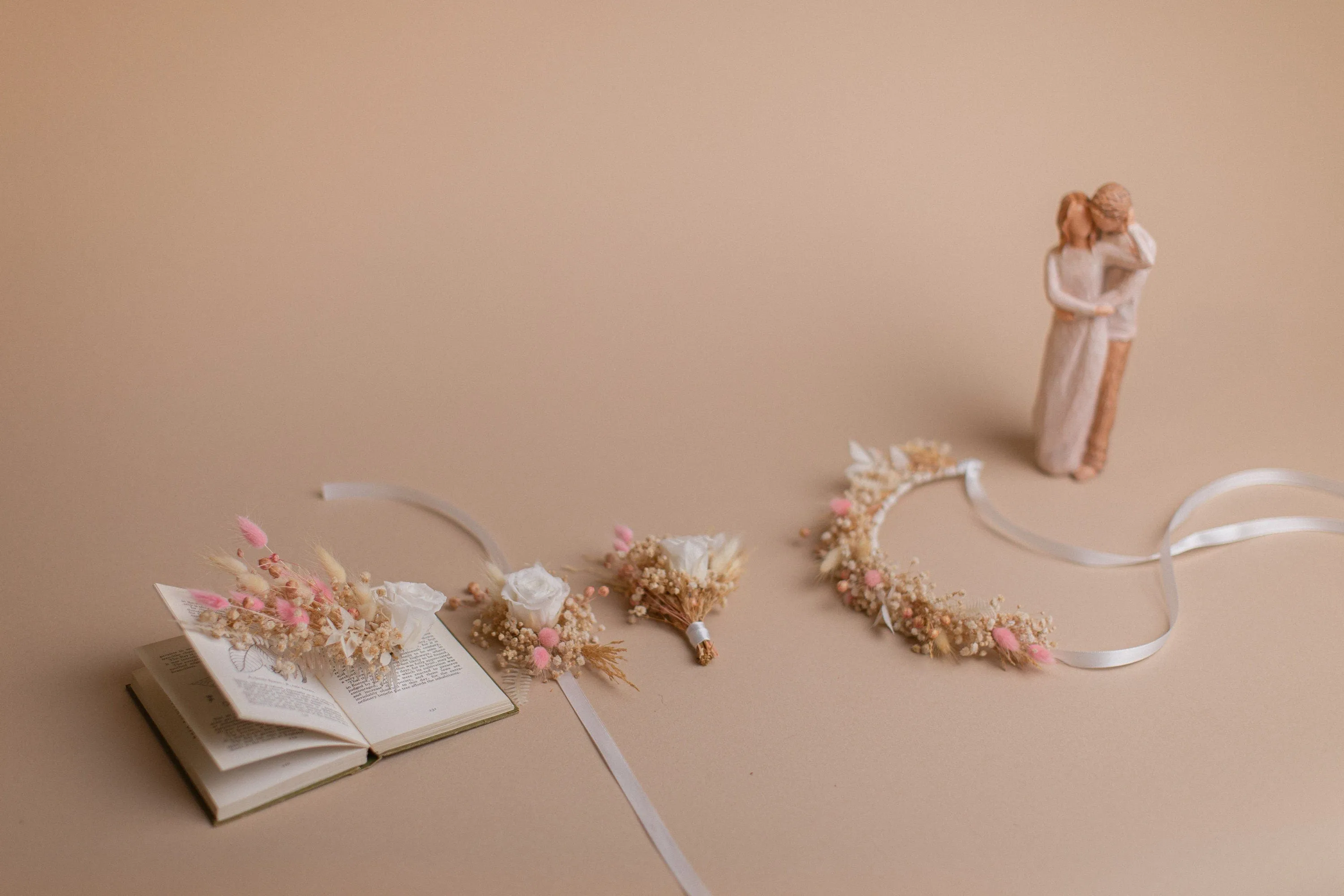 Wildflower Pastel Bridal Comb / Wedding Hair Accessory